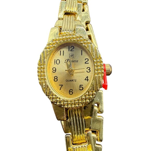 Riviera Women\'s Watch Quartz Gold Tone Ladies Stainless Steel Back Dust Proof main image 4